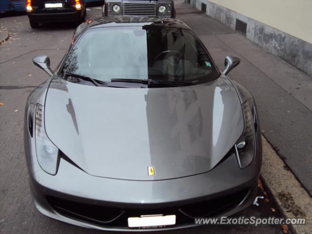 Ferrari 458 Italia spotted in Zurich, Switzerland