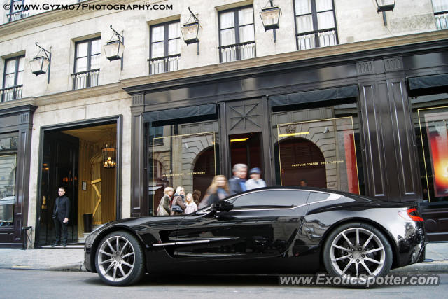 Aston Martin One-77 spotted in Paris, France