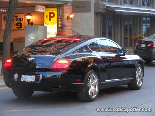 Bentley Continental spotted in Toronto, Canada