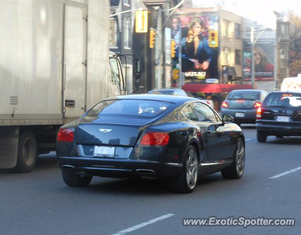 Bentley Continental spotted in Toronto, Canada