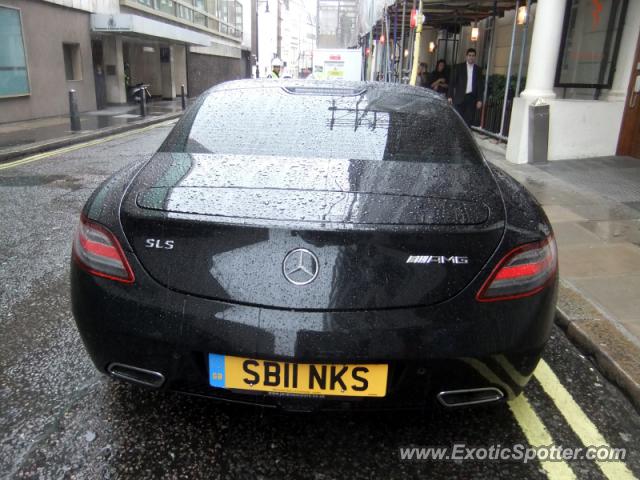 Mercedes SLS AMG spotted in London, United Kingdom