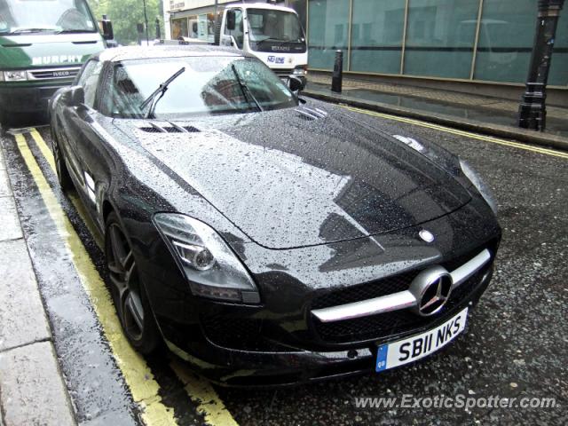 Mercedes SLS AMG spotted in London, United Kingdom