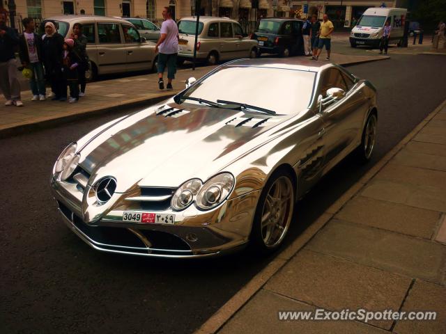 Mercedes SLR spotted in London, United Kingdom