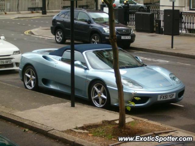 Ferrari 360 Modena spotted in London, United Kingdom