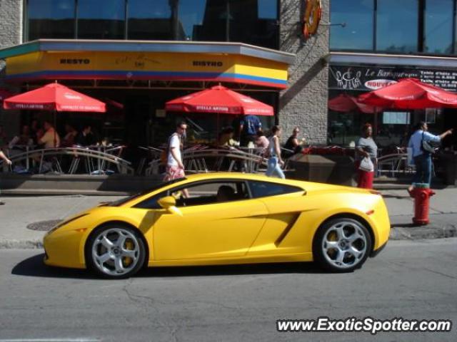 Lamborghini Gallardo spotted in MONTREAL, Canada