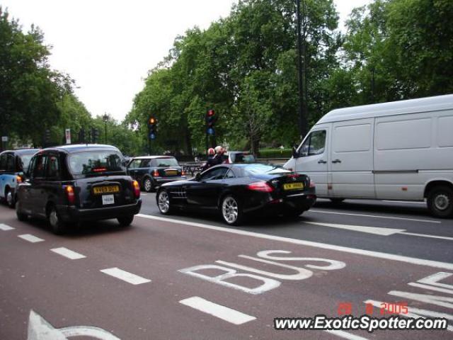 Mercedes SLR spotted in London, United Kingdom