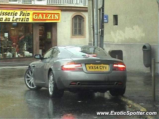 Aston Martin DB9 spotted in Millau, France