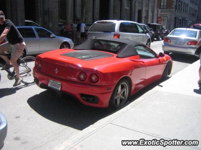 Ferrari 360 Modena spotted in Old Montreal, Canada