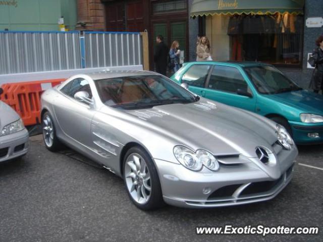 Mercedes SLR spotted in London, United Kingdom