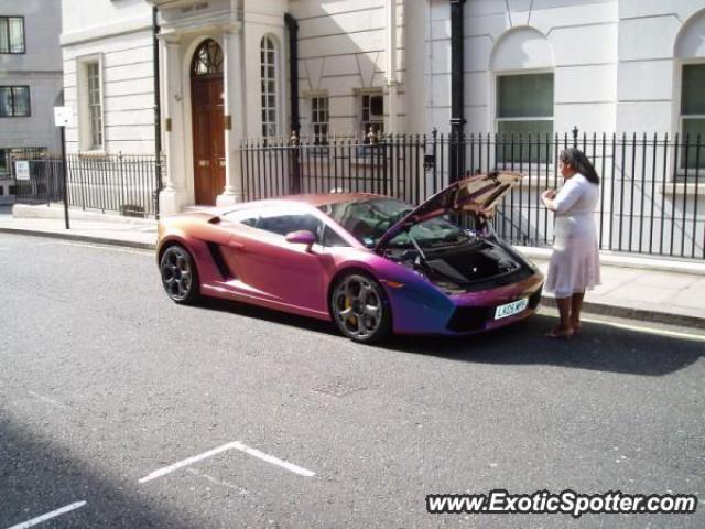 Lamborghini Gallardo spotted in London, United Kingdom