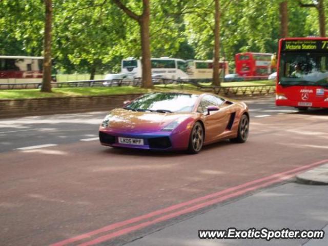 Lamborghini Gallardo spotted in London, United Kingdom