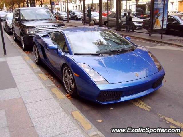 Lamborghini Gallardo spotted in Paris, France