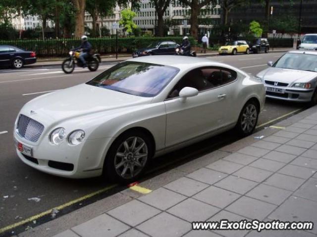 Bentley Continental spotted in London, United Kingdom