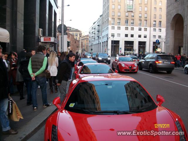 Ferrari 458 Italia spotted in Milan, Italy