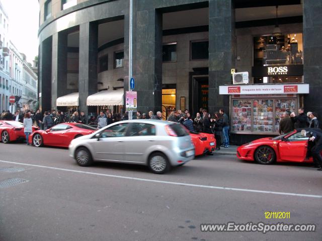 Ferrari 458 Italia spotted in Milan, Italy