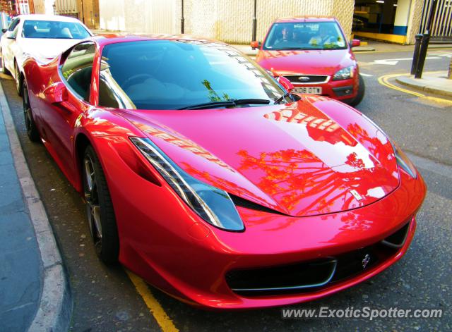 Ferrari 458 Italia spotted in London, United Kingdom