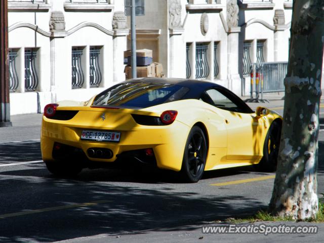 Ferrari 458 Italia spotted in Geneva, Switzerland