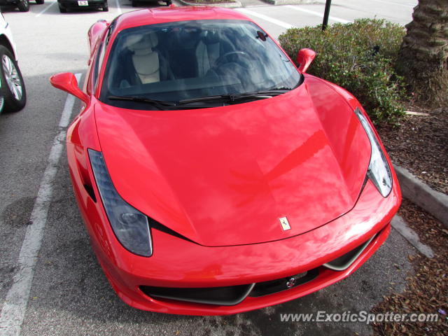 Ferrari 458 Italia spotted in Jacksonville, Florida