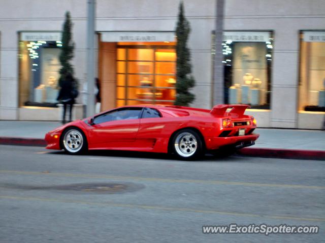 Lamborghini Diablo spotted in Beverly Hills, California