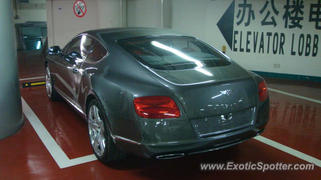 Bentley Continental spotted in SHANGHAI, China