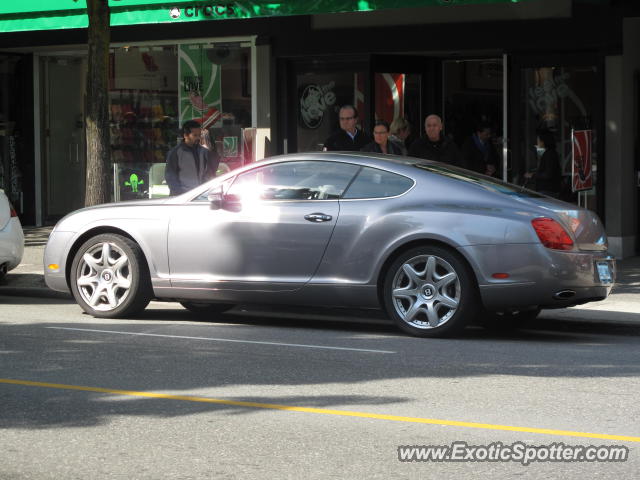 Bentley Continental spotted in Vancouver BC, Canada