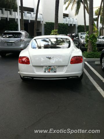 Bentley Continental spotted in Bal Harbour, Florida