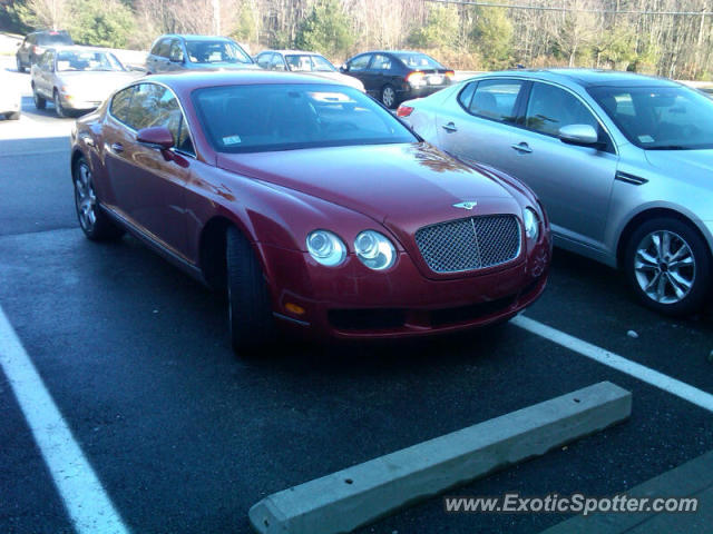 Bentley Continental spotted in Canton, Massachusetts