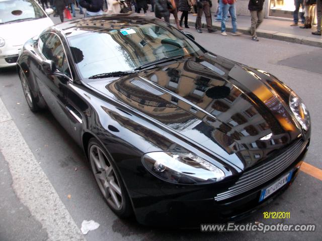 Aston Martin Vantage spotted in Milan, Italy