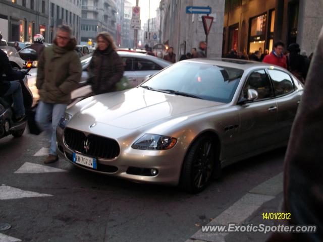 Maserati Quattroporte spotted in Milan, Italy