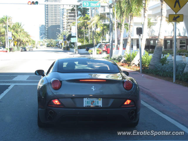 Ferrari California spotted in Miami, Florida