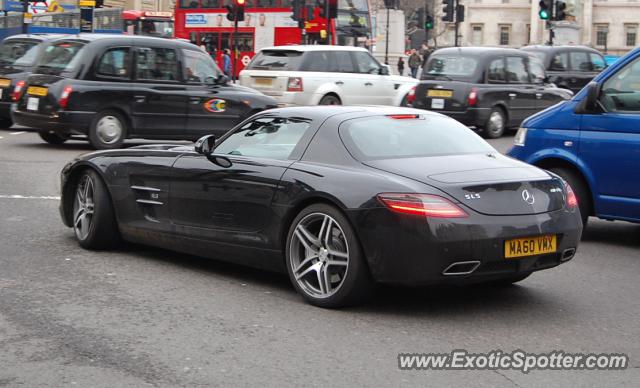 Mercedes SLS AMG spotted in London, United Kingdom