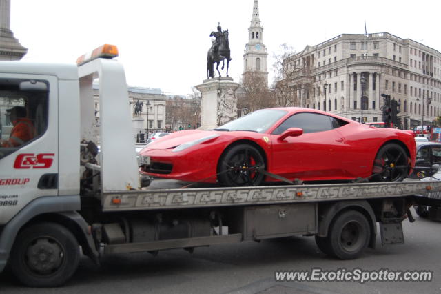 Ferrari 458 Italia spotted in London, United Kingdom