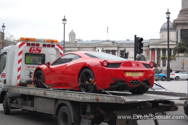 Ferrari 458 Italia spotted in London, United Kingdom