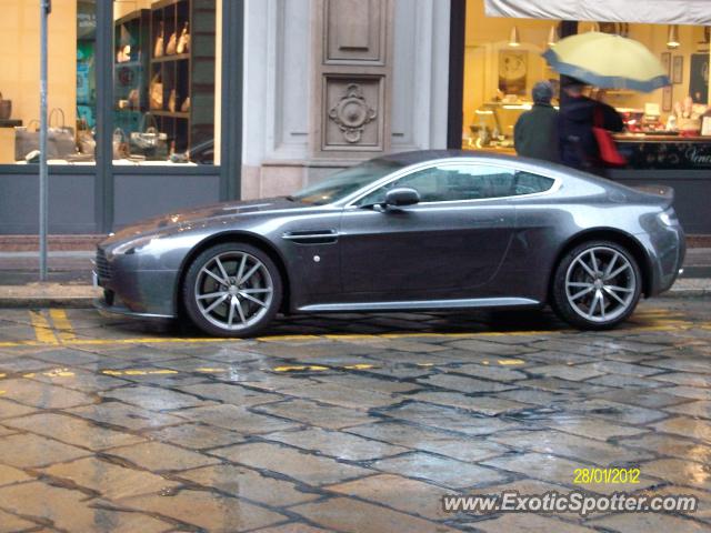 Aston Martin Vantage spotted in Milan, Italy