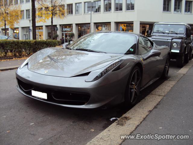 Ferrari 458 Italia spotted in Zurich, Switzerland