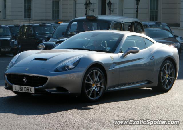 Ferrari California spotted in London, United Kingdom