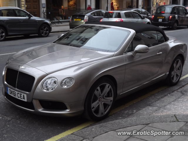 Bentley Continental spotted in London, United Kingdom