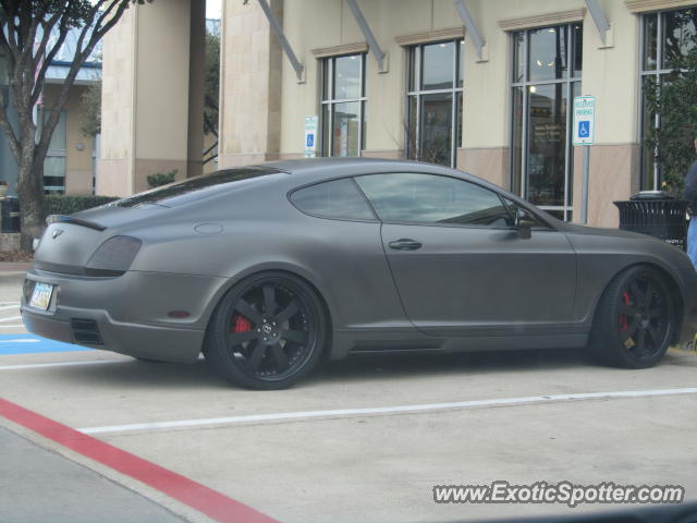 Bentley Continental spotted in Dallas, Texas