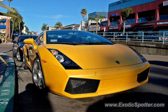 Lamborghini Gallardo spotted in La Jolla, California