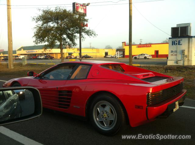 Ferrari Testarossa spotted in Jacksonville , Florida