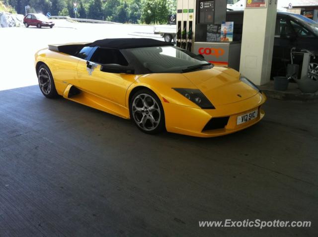 Lamborghini Murcielago spotted in Fiesch, Switzerland