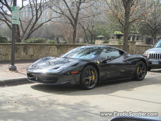 Ferrari 458 Italia spotted in Dallas, Texas