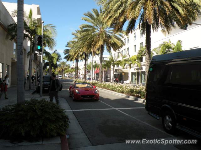 Ferrari California spotted in Beverly Hills , California