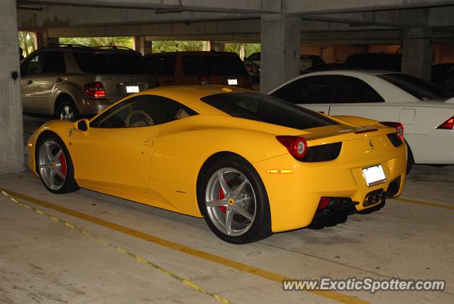 Ferrari 458 Italia spotted in Boca Raton, Florida