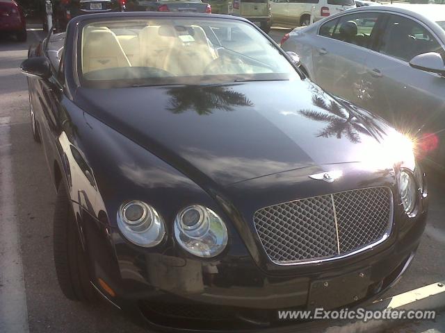 Bentley Continental spotted in Naples, FL, Florida