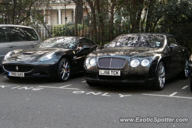 Ferrari California spotted in London, United Kingdom