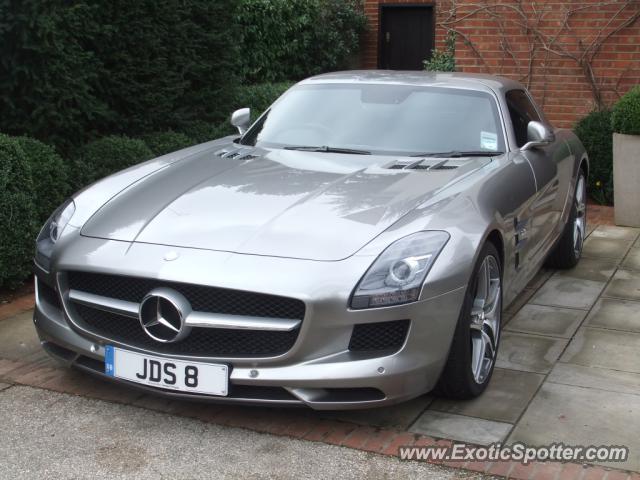 Mercedes SLS AMG spotted in London, United Kingdom