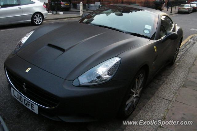 Ferrari California spotted in London, United Kingdom