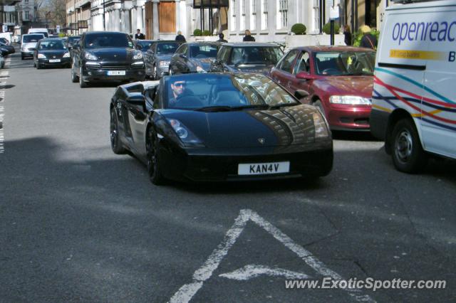 Lamborghini Gallardo spotted in London, United Kingdom