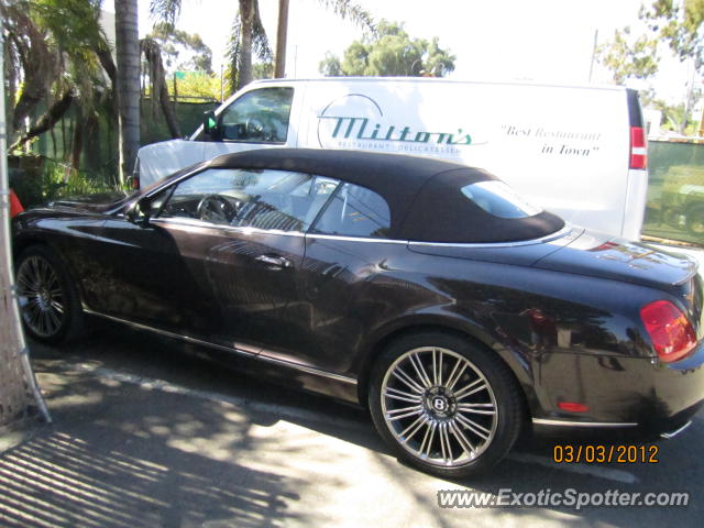 Bentley Continental spotted in Del Mar, California